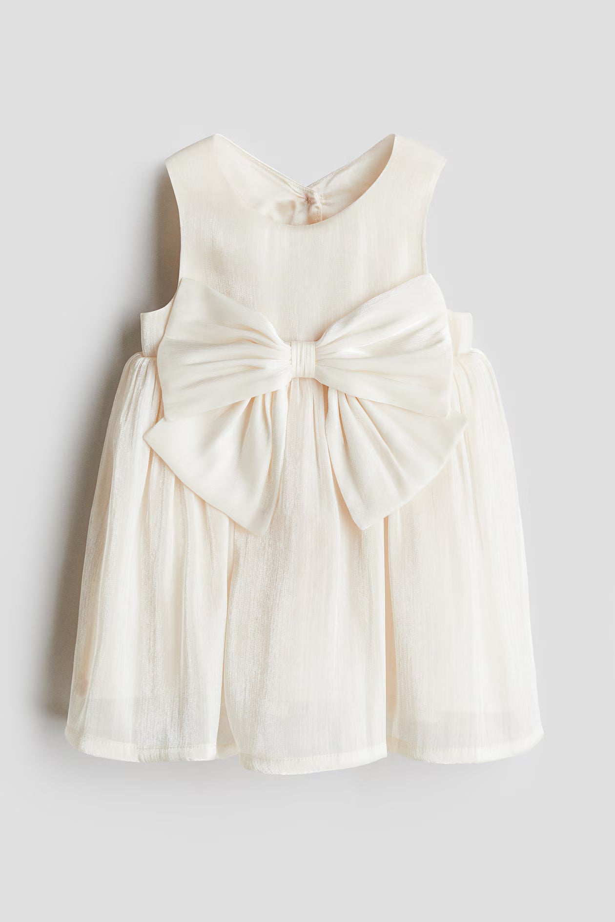 Buones Bow-detail organza dress