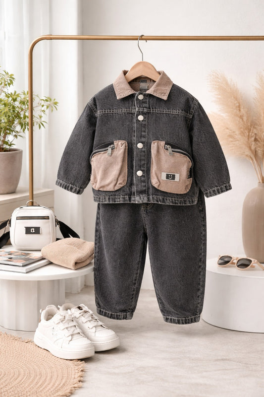 Boys Denim Jacket & Pants Set