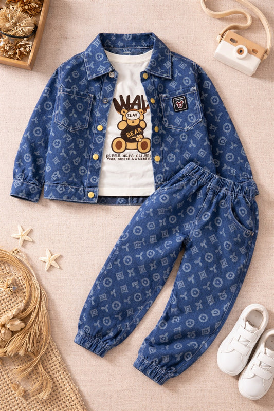 Boys Denim Jacket Set