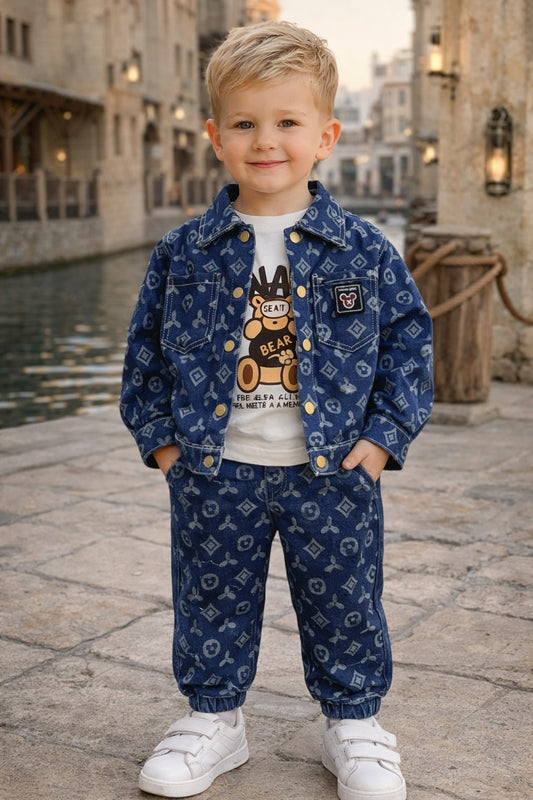 Boys Denim Jacket Set